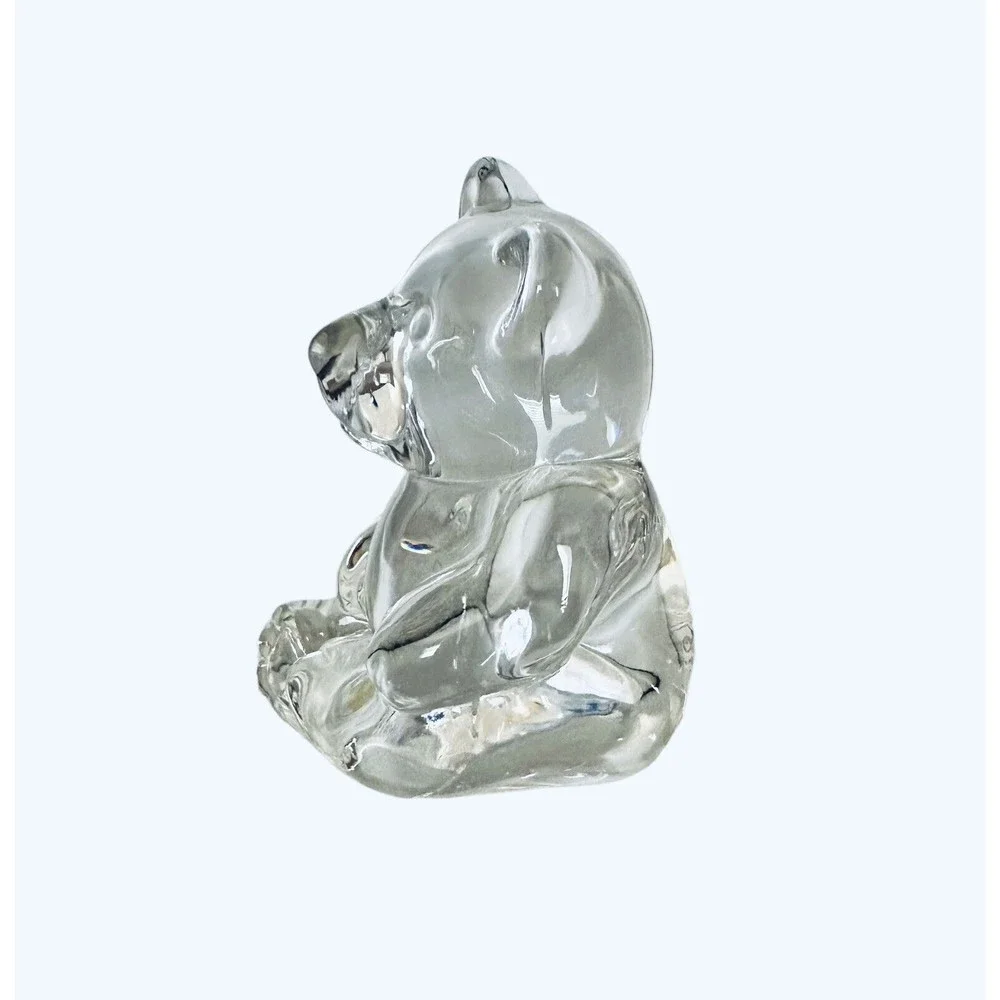 Princess House 24% Lead Crystal Bear Figurine‎ Clear Glass